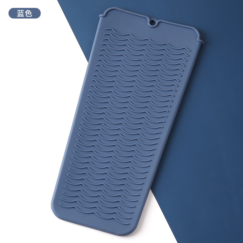 Silicone curling iron heat pad straightening comb storage bag straightener anti-scald pad portable electric curling iron sleeve clip