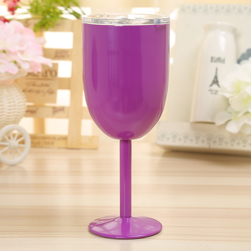 304 stainless steel goblet wine glass double-layer vacuum insulated champagne cocktail cup