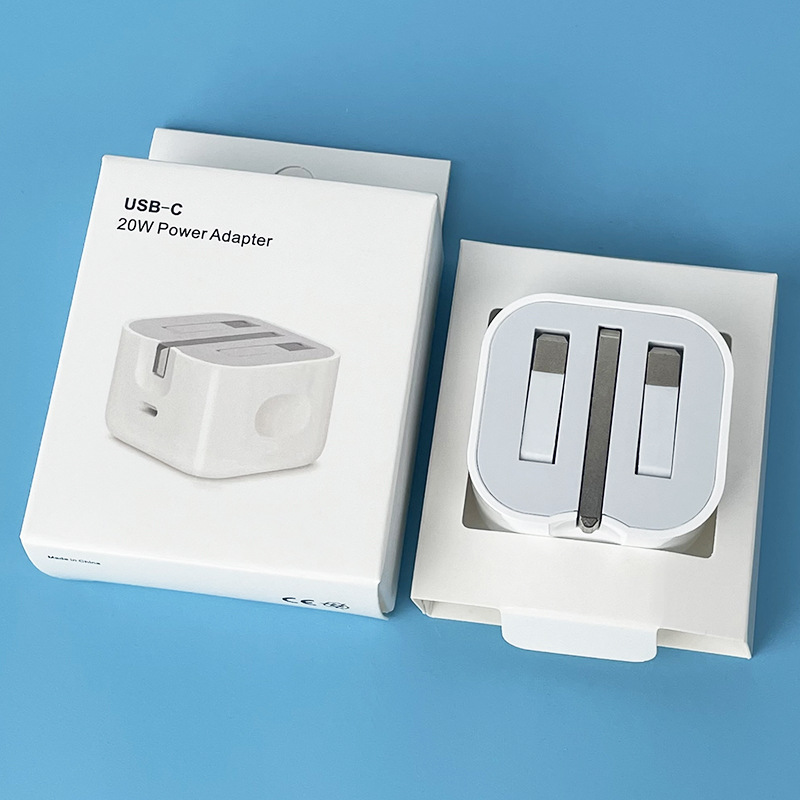 PD20W EU Standard Charging Head Applicable iPhone Apple Charger PD30W US UK Standard Fast Charging Head