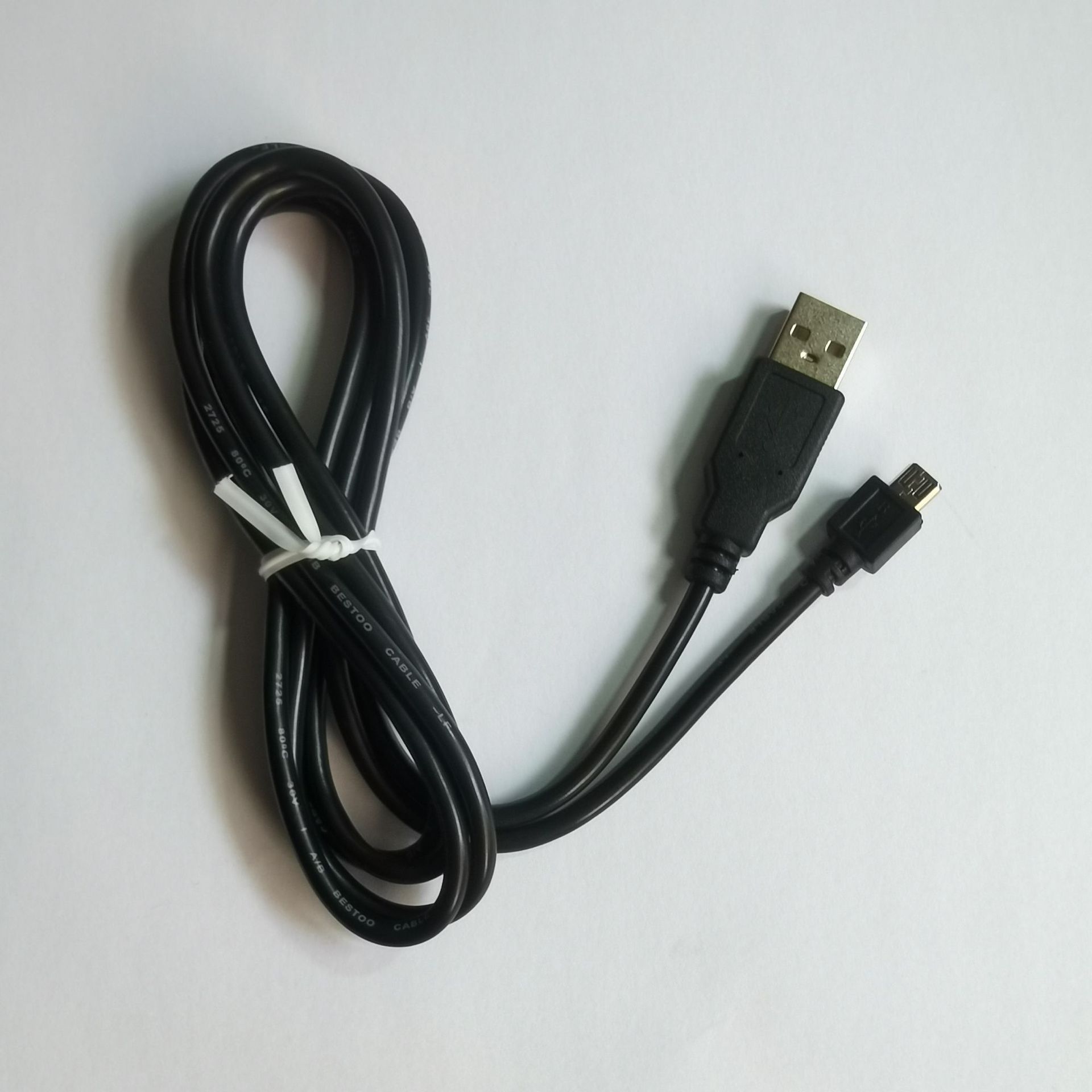 PS4 controller charging cable USB data cable micro5p 1.5M black anti-original white tie game console