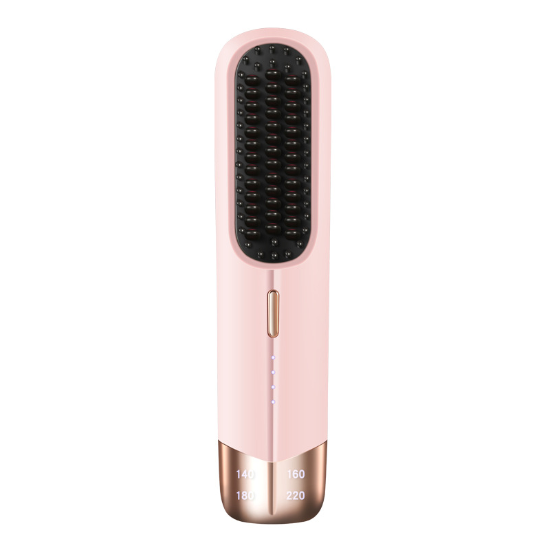 New wireless straightening comb, portable straightening and curling comb, 2-in-1 straightening and curling hair tool