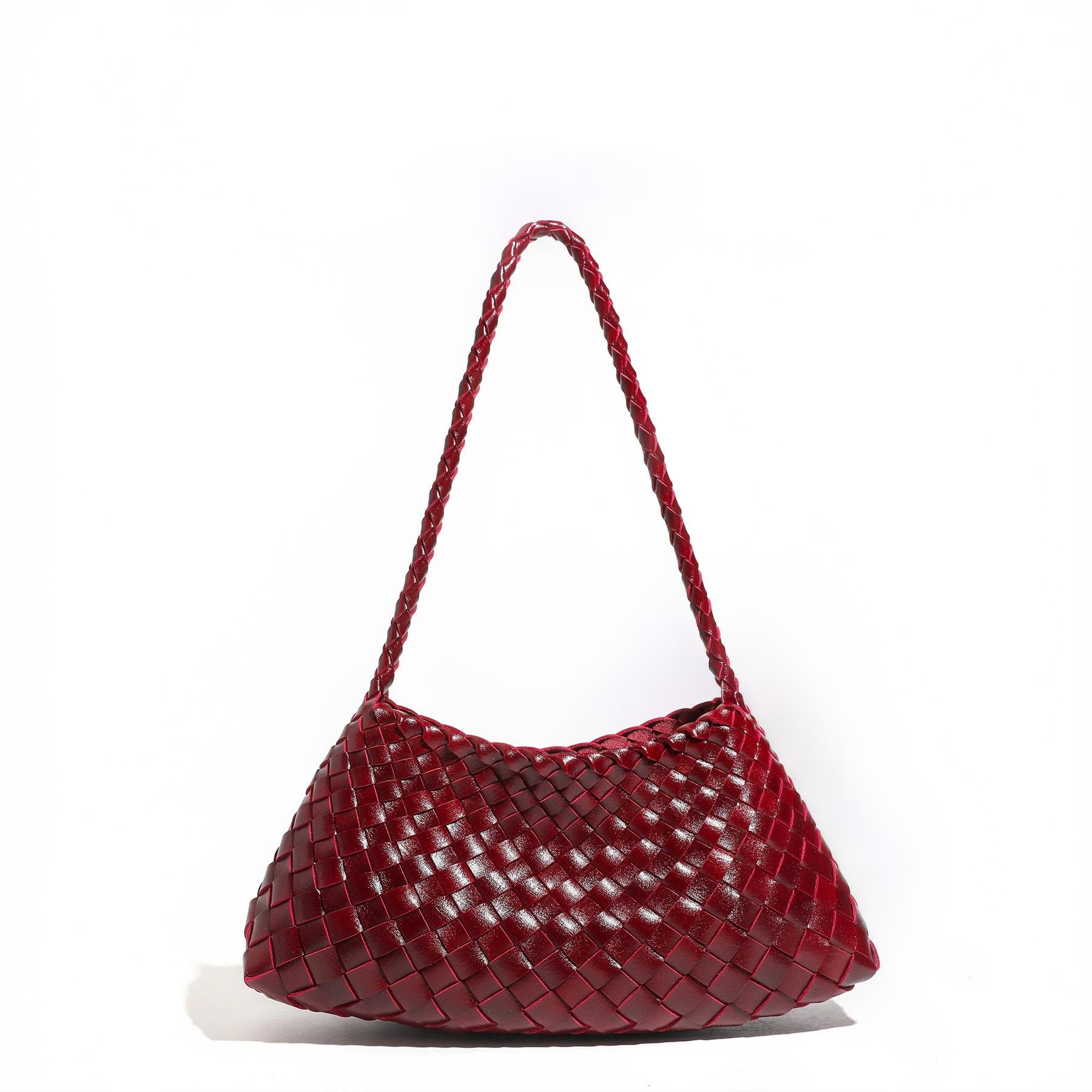 Hand-Woven Underarm Bag Women 2026 New Handheld Single Shoulder Letter Bag Handbag Women Bag