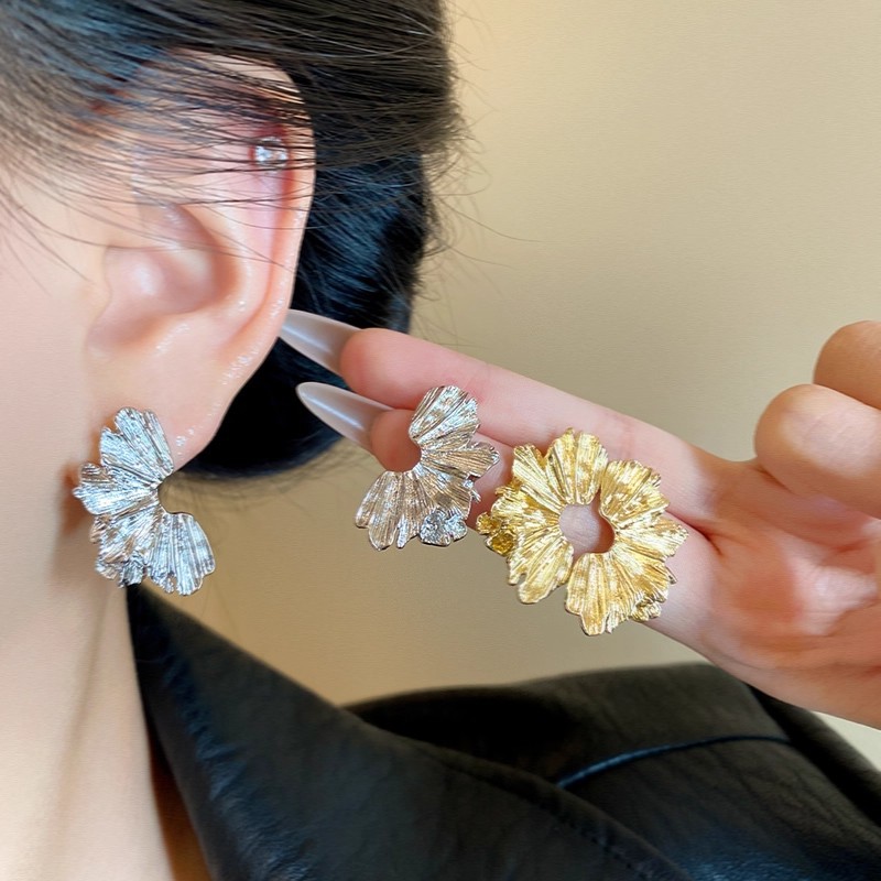 Geometric Irregular Alloy Stud Earrings Street Ear Accessories