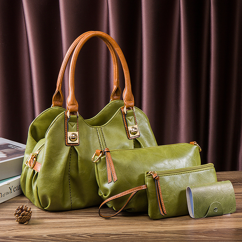 2026 new mother-child bag three-piece set handbag shoulder bag crossbody bag