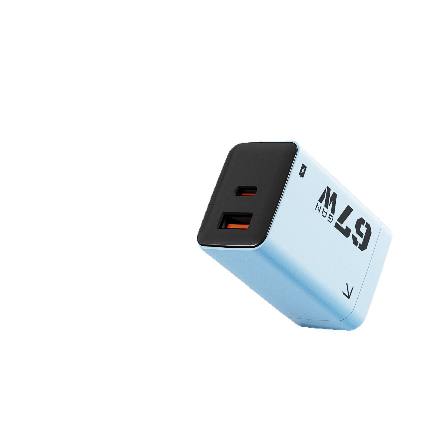 67W Fast Charger for Apple Huawei Xiaomi Android Phone Dual Port GaN Data Cable Set