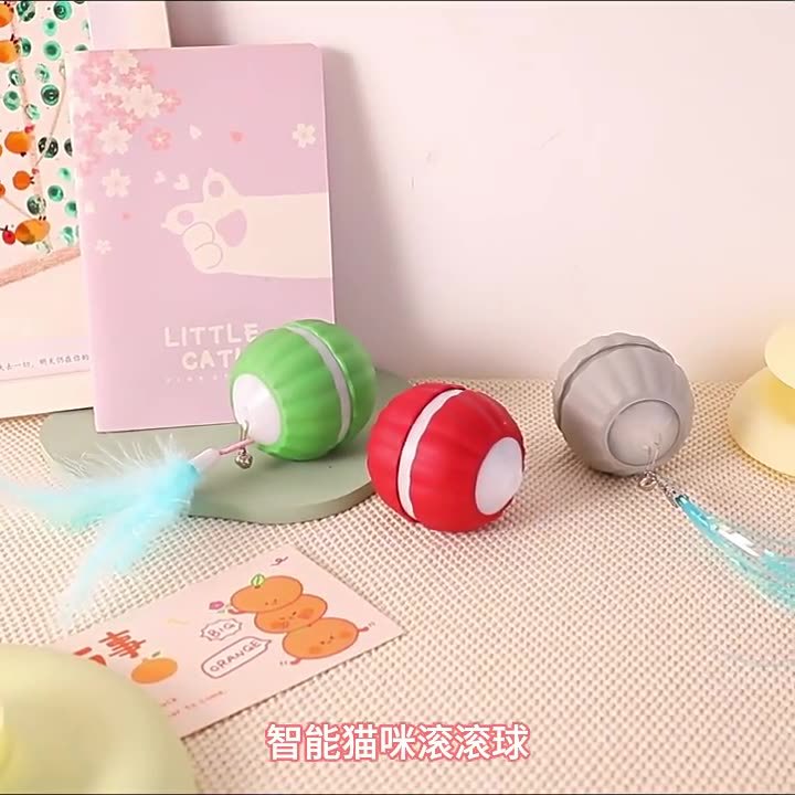 New automatic cat toy ball smart electric cat toy ball automatic dodging ball tail cat toy