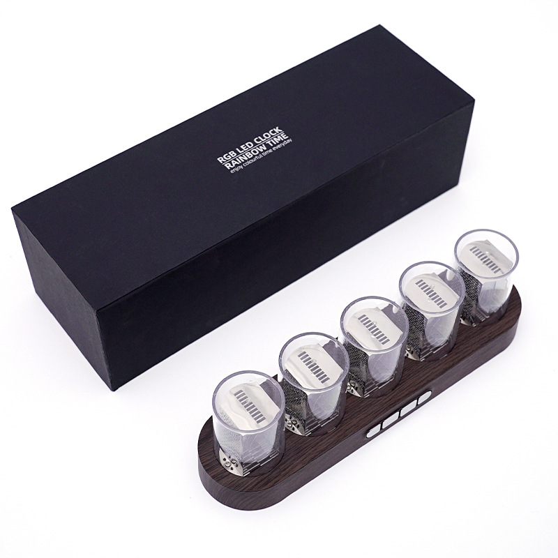 European Style Nixie Tube Electronic Clock Living Room Decoration Ornament Table Clock Digital Clock