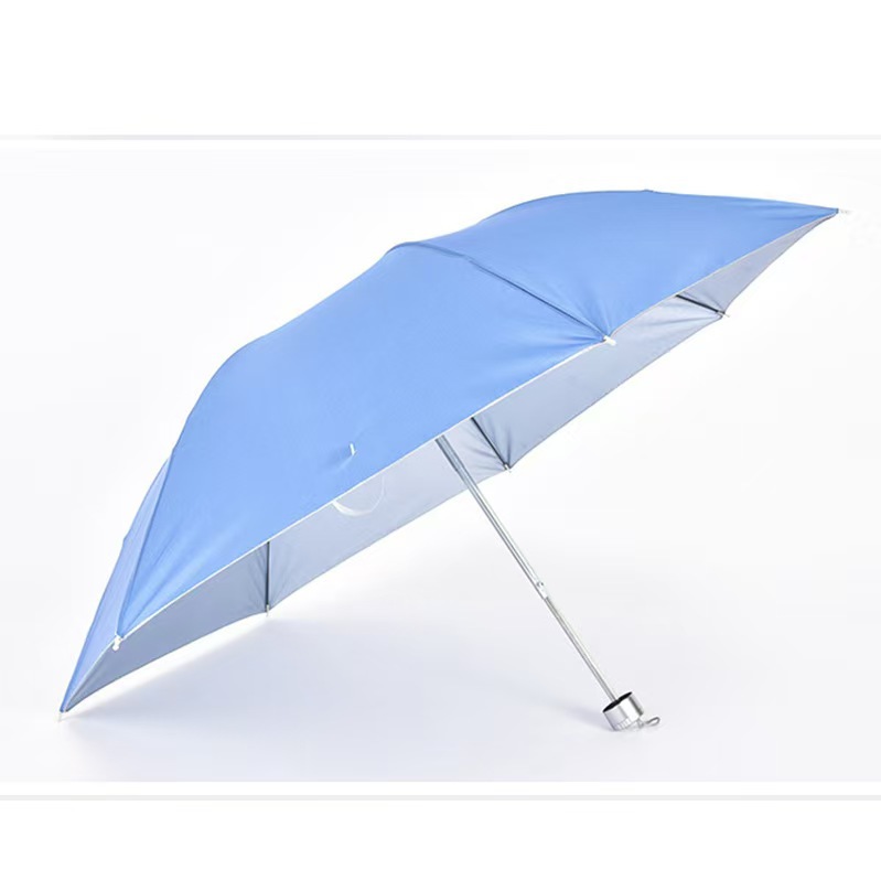 Umbrella Three-Fold Reverse Rod Silver Glue Umbrella Sun and Rain Dual-Use Sunshade Umbrella Printed LOGO Advertising Umbrella Gift Umbrella