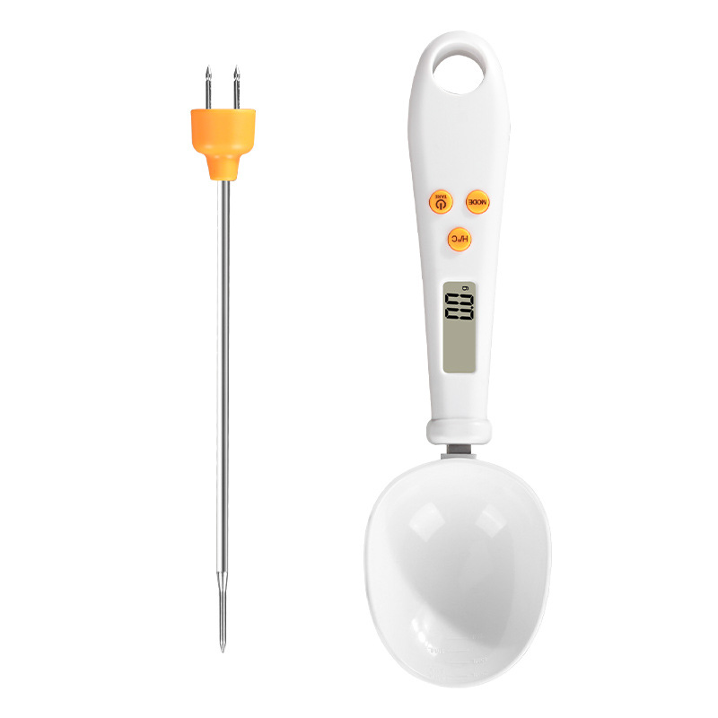 multifunctional electronic scale intelligent dual-use temperature measuring weighing spoon scale two-in-one measuring spoon scale kitchen scale