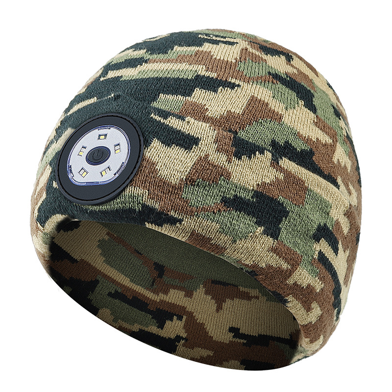 Wireless Bluetooth Headset LED Lamp Hat Night Running Lighting Red Blue Flashing Warning Light Hat Outdoor Night Running