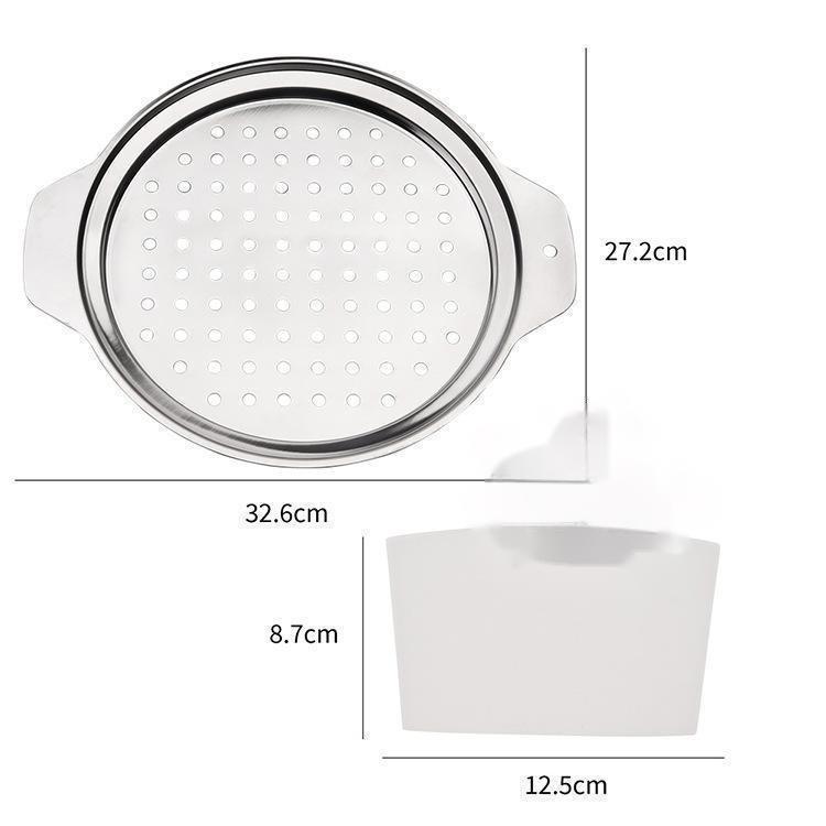 Stainless Steel Thickened Pasta Maker Household Cold Fish Drain Water Board Vermicelli Gnocchi Noodle Tool