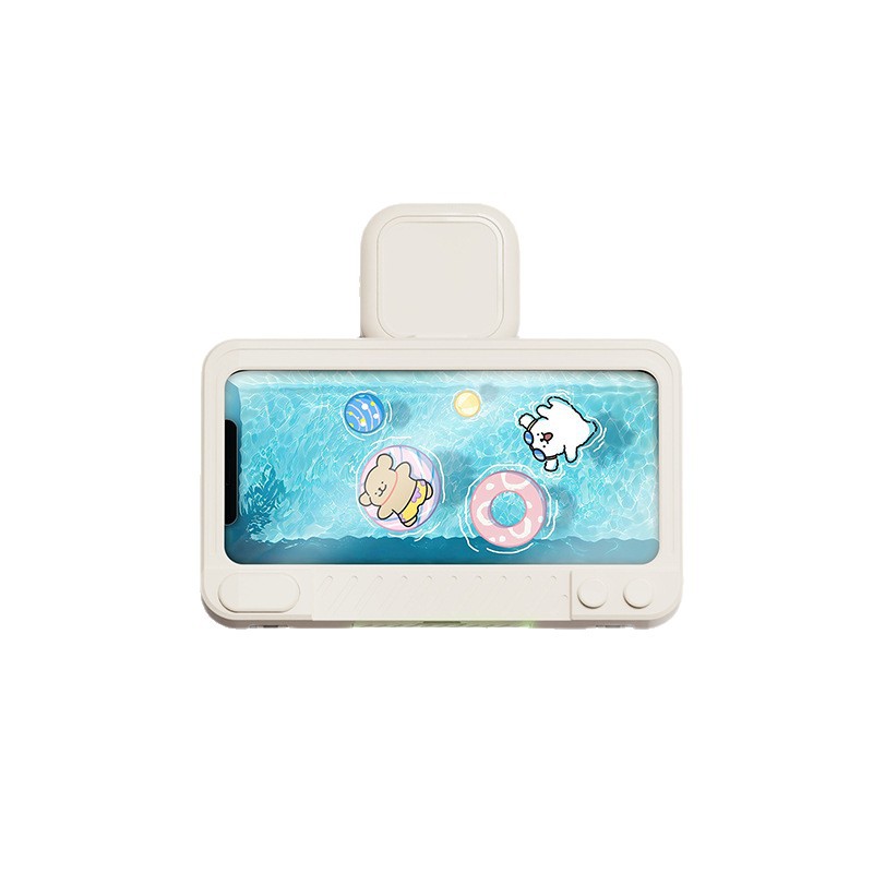 Bathroom phone holder suction cup waterproof rotatable shower toilet storage rack organizer
