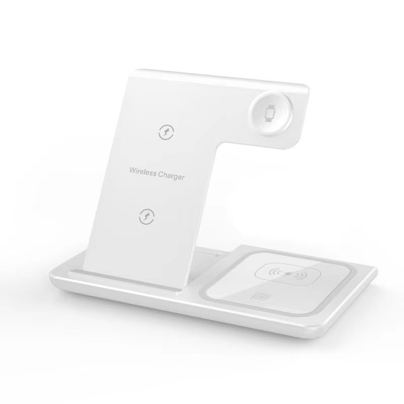 New three-in-one wireless charger 15W phone earphone foldable charger three-in-one foldable wireless charger
