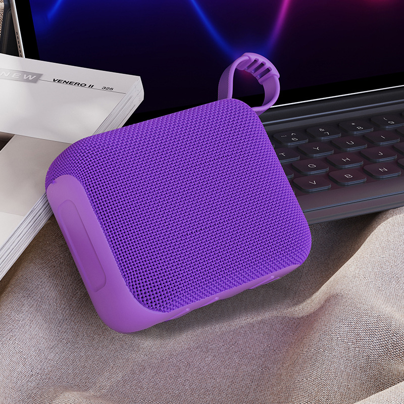 New Fabric Small Speaker Portable Outdoor Cycling Hiking Small Mini Square Bluetooth Speaker