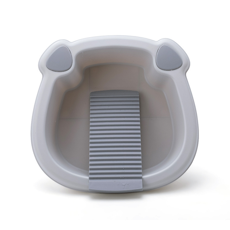 Household wash basin with washboard student dormitory washboard plastic large size vegetable washing baby hand wash basin mini
