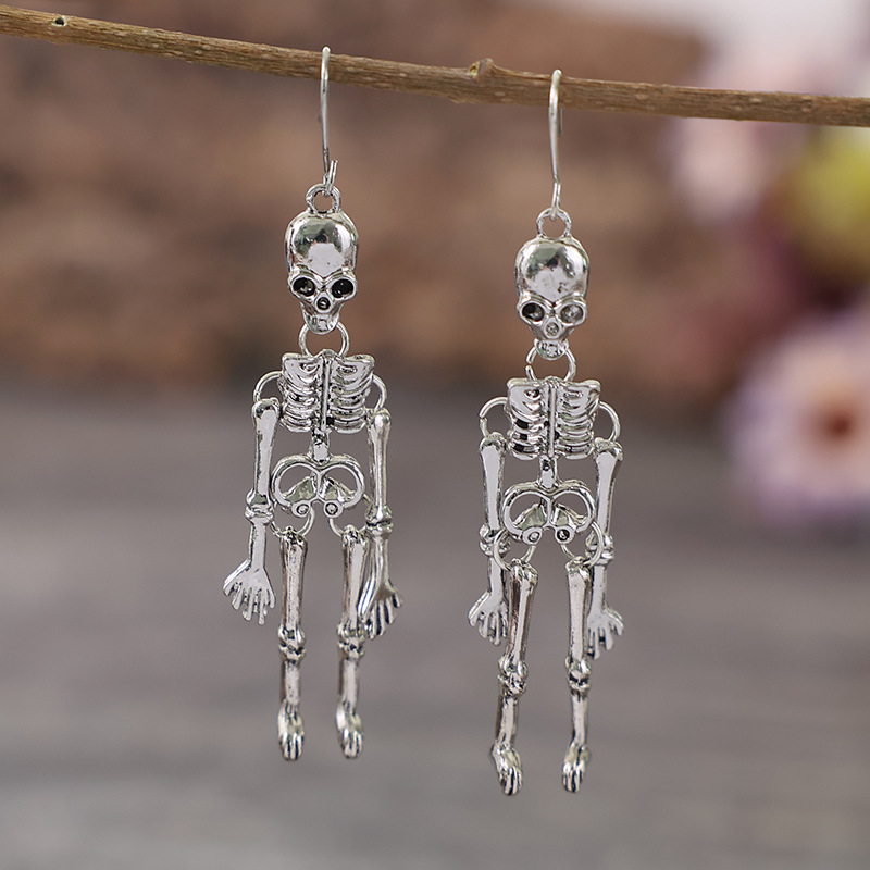 New Skull Earrings Ear Studs Men Women Halloween Skull Body Earrings