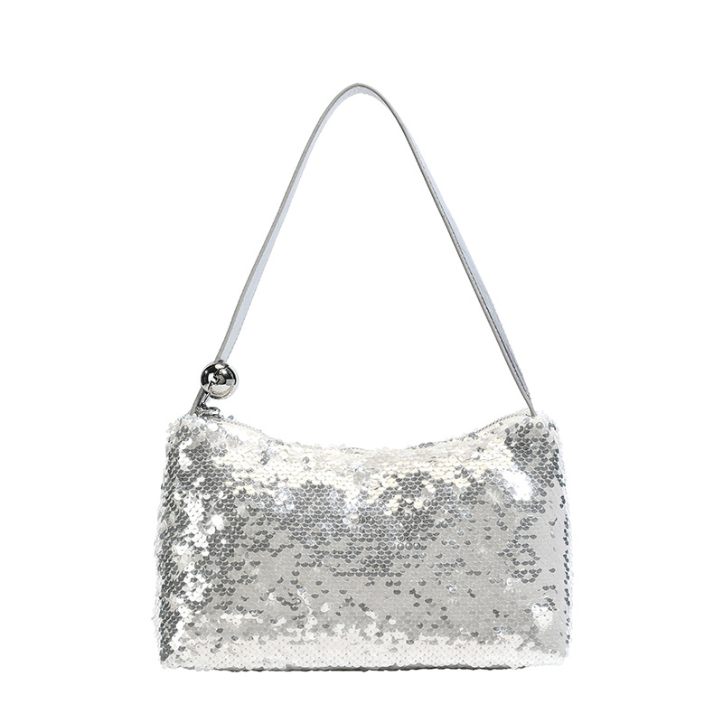 Women's Bag New Sequins Shoulder Bag Sequins Sparkling Women's Bag Nightclub Party Exquisite Underarm Bag