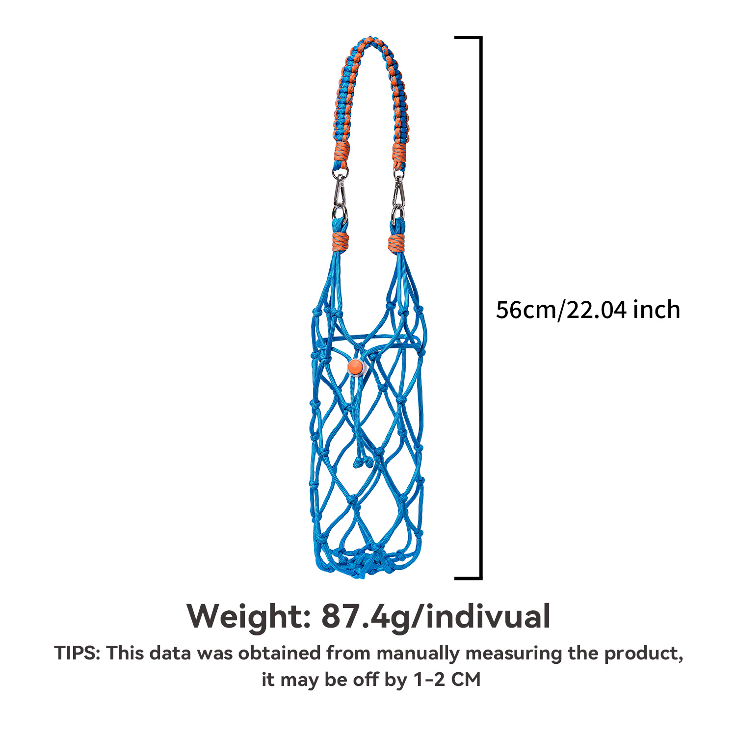 New Stanley Cup Accessory Mesh Bag Cup Cover Handwoven Water Bottle Portable Handheld Rope Outdoor