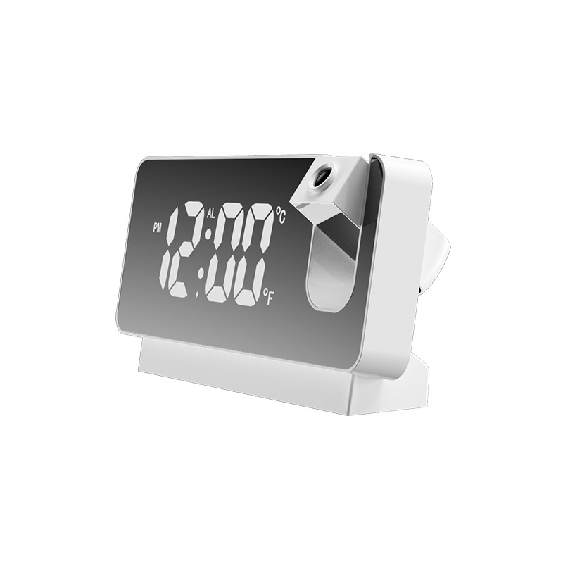 Mirror Projection Clock LED Large Screen Digital Display Color Screen Mirror Clock Electronic Projection Alarm Clock
