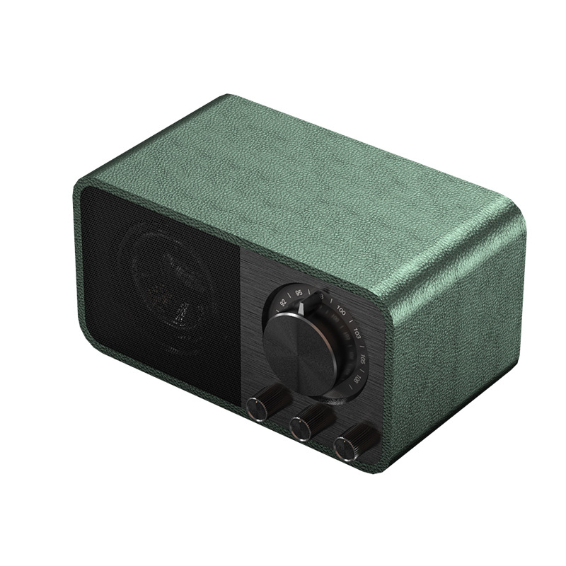 New jy66 Bluetooth speaker wooden classic home radio subwoofer plug-in card small audio