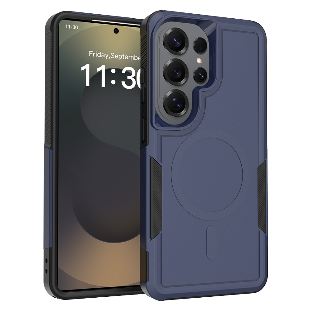 Magnetic phone case for Samsung S26 Ultra, navigation series, 2-in-1 for S25p, anti-drop for A36, protective case for A17, A06