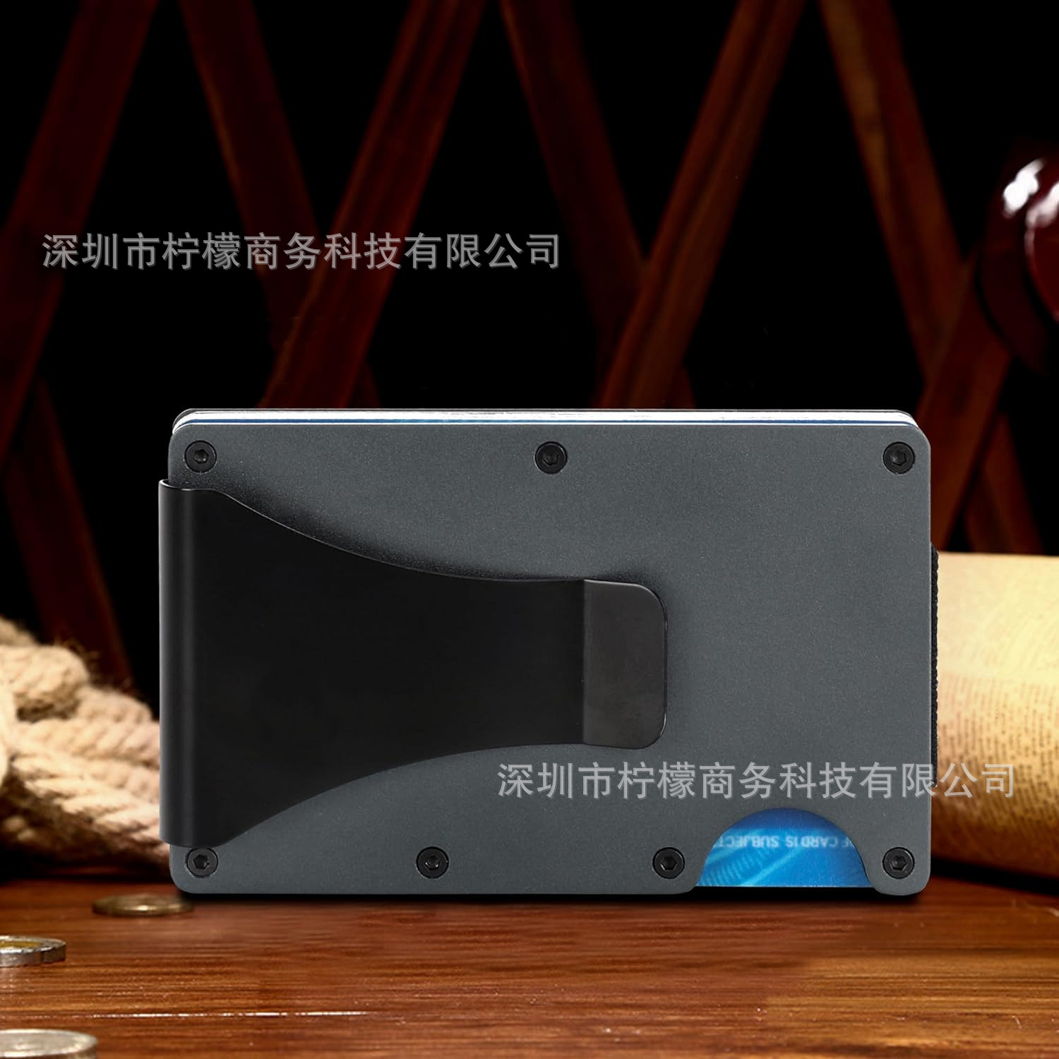 Exclusive Aluminum Alloy Metal Wallet RFID Anti-theft Card Holder Card Sleeve Ultra-thin Metal Money Clip