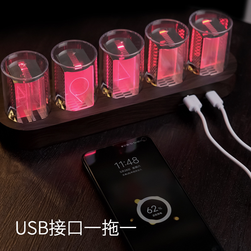 European Style Nixie Tube Electronic Clock Living Room Decoration Ornament Table Clock Digital Clock