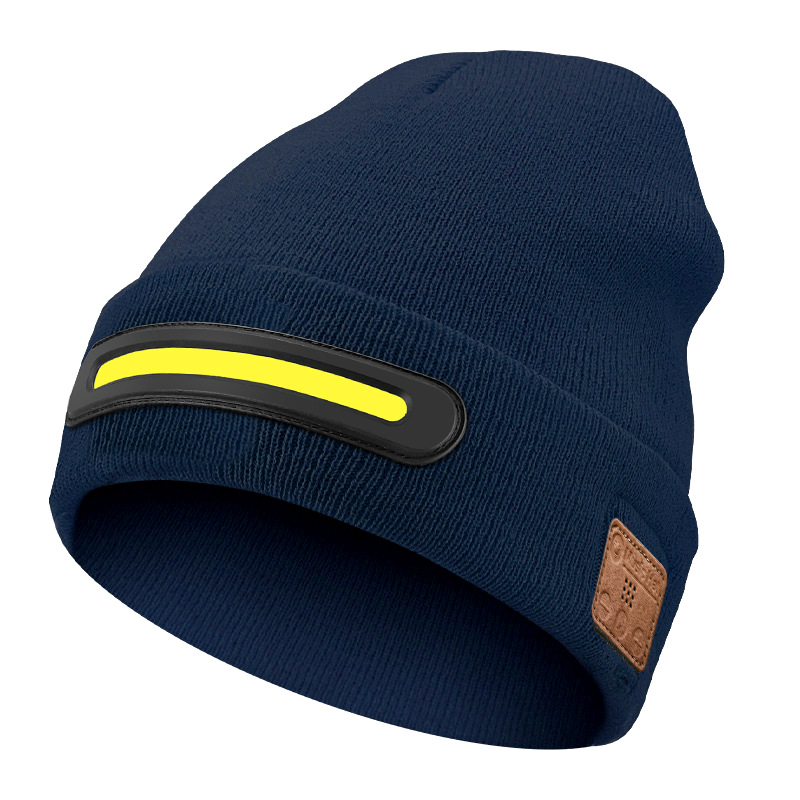 Private mold new LED lighting outdoor fitness Bluetooth music holiday light-up hat