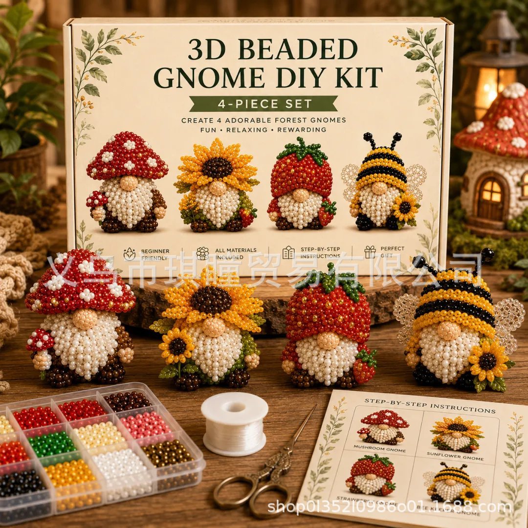 2026 3D Beaded Patriotic Gnome DIY Kit Beaded Wholesale