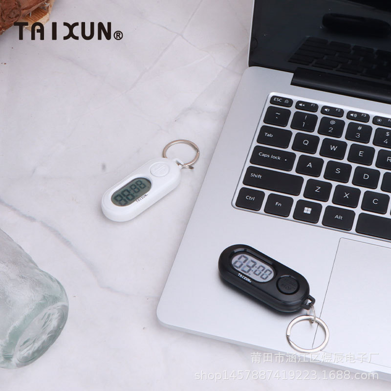 24 New Keychain Countdown Timer Outdoor Portable Timer Mini Timer Pendant Middle School Student Exam Use
