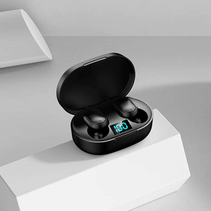 E6S Bluetooth Earphone Macaron Mini Sports In-ear Stereo Noise Reduction Digital Display Wireless Sports Noise Reduction