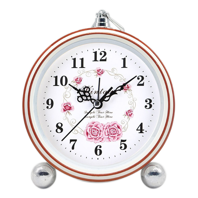 5.5-Inch Metal Silent Large Alarm Clock Desk Clock Children Student Desktop Large Alarm Clock