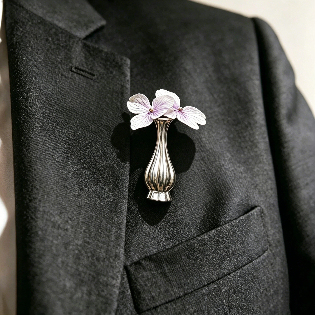 New Flower Brooch Freely Wearable Flower Brooch Exquisite Niche Brooch