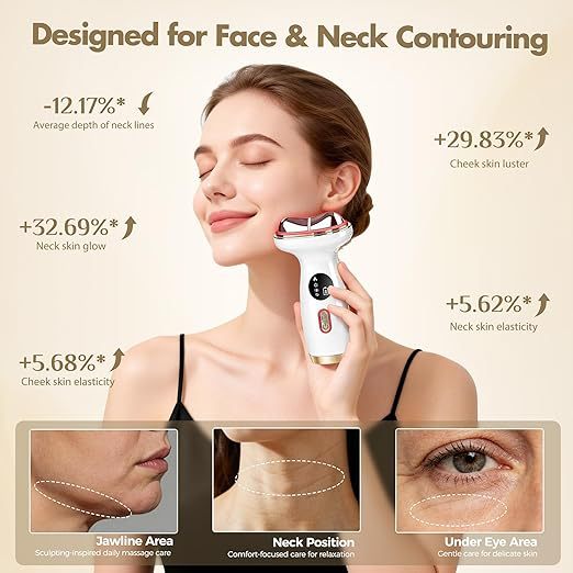 Cold Hot Neck Care Device Facial Neck Massage Device Fade Neck Lines Beauty Device Home Color Light Neck Beauty Device