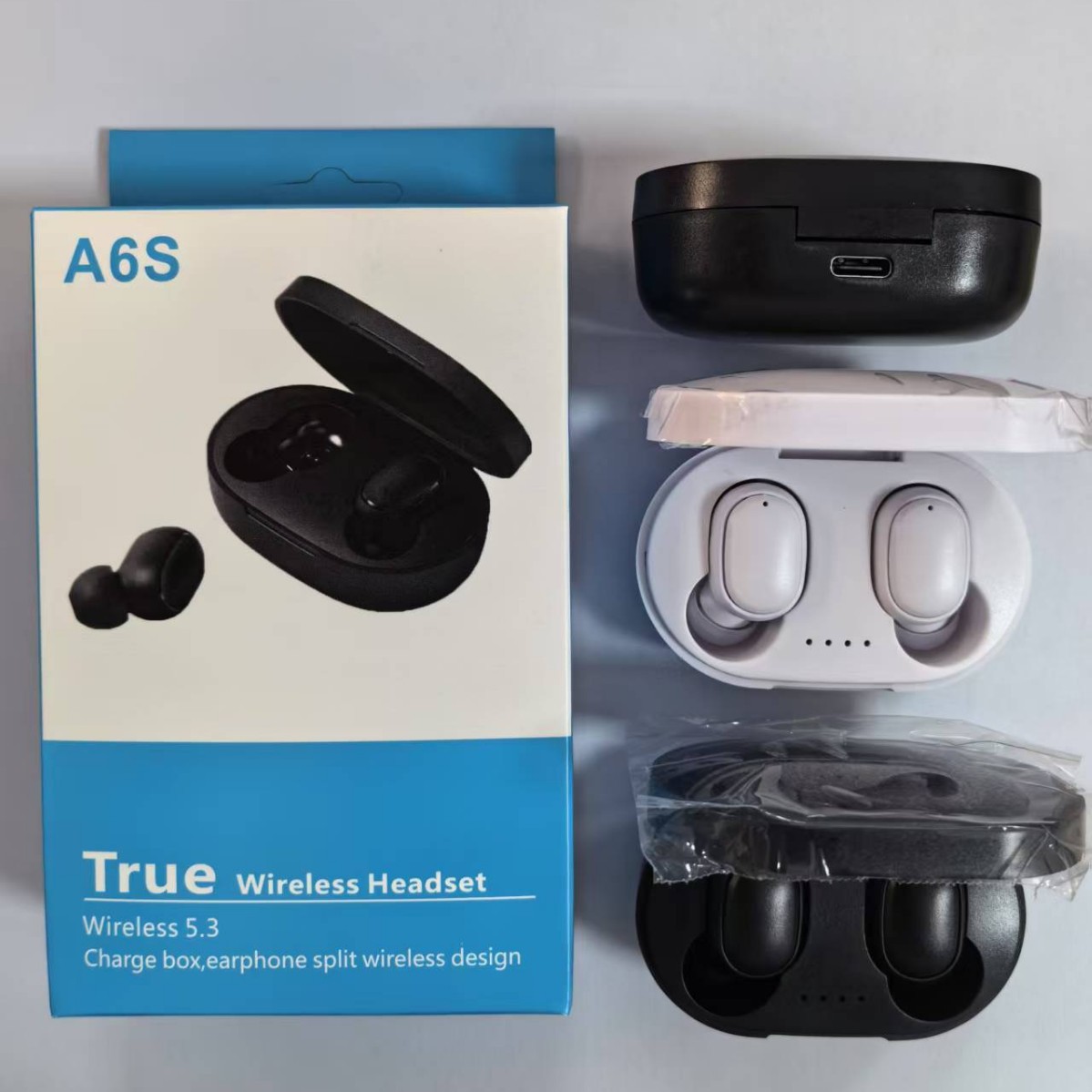 A6S Bluetooth Earphone Sports 5.3 In-ear Ultra-long Battery Life Bluetooth Wireless