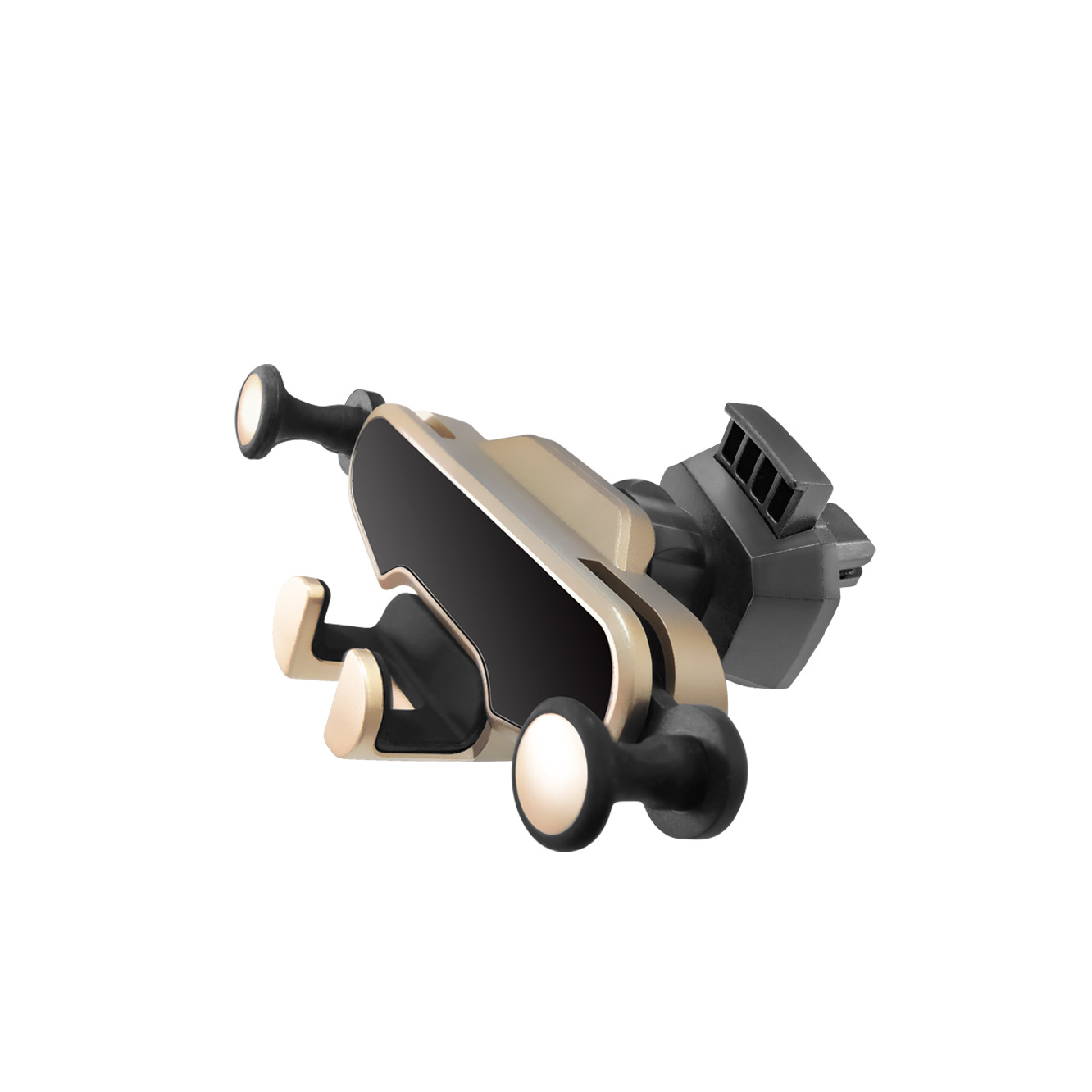 Car phone holder air vent phone navigation holder gravity retractable auto lock phone mount car new