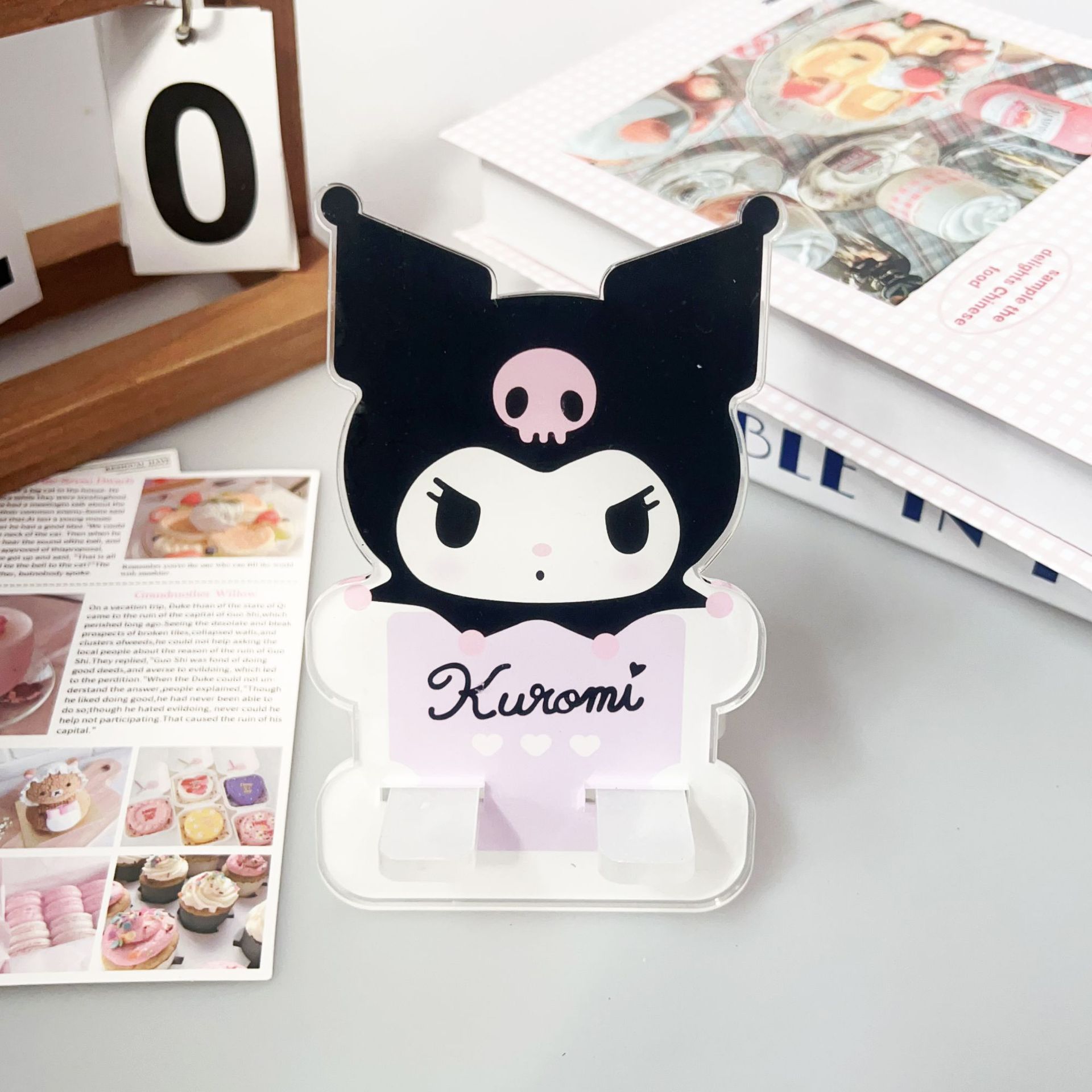 Thickened 5mm Cartoon Desktop Stand Acrylic Kuromi Pochacco Tablet Phone Stand