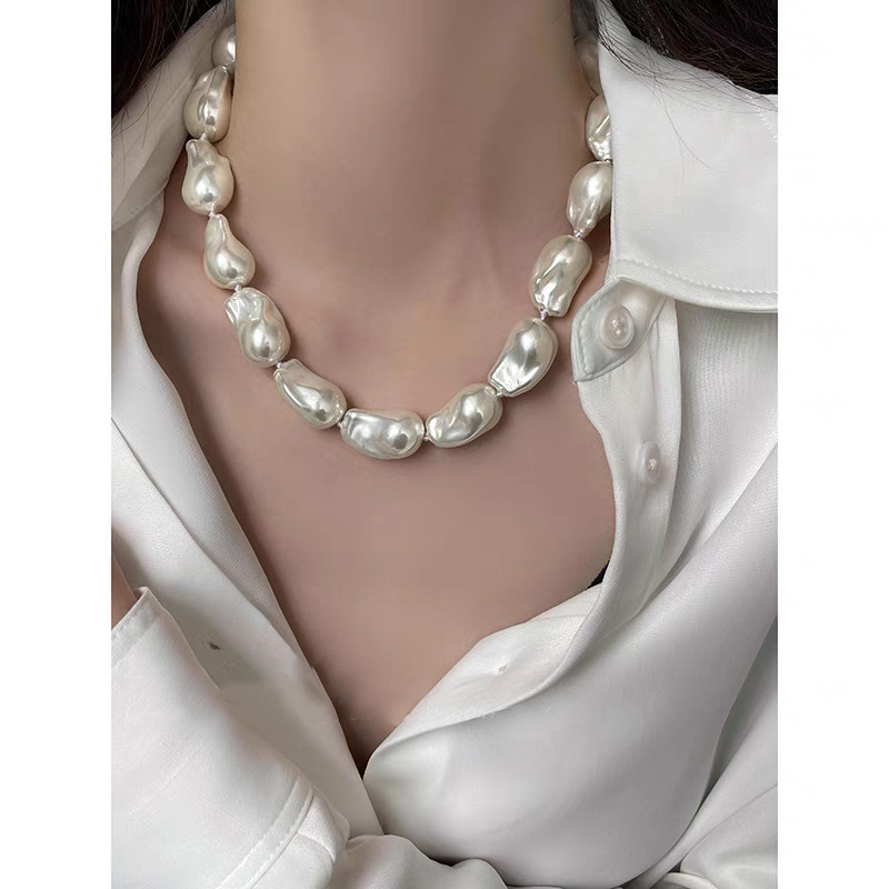 Irregular Baroque Pearl Necklace Women's Necklace Accessories Sweater Chain Jewelry
