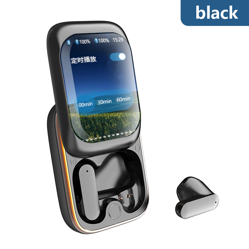 Strict H8 large screen slide smart Bluetooth earphone color screen display noise reduction touch screen multifunctional wireless TWS