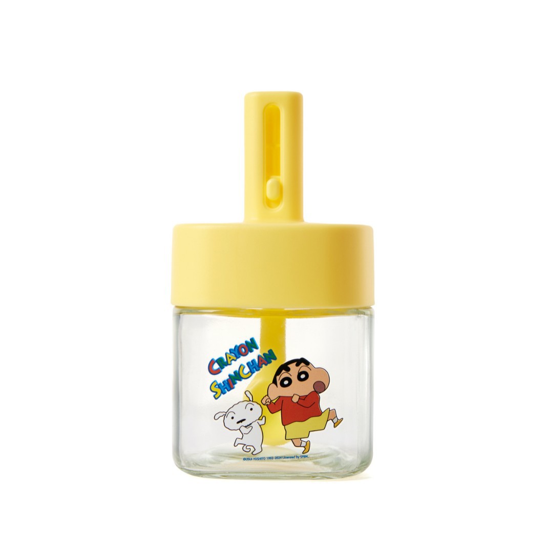 Crayon Shin-chan Seasoning Jar Official Retractable Spoon Lid Integrated Cute Kitchen Salt Jar Cartoon Seasoning Jar