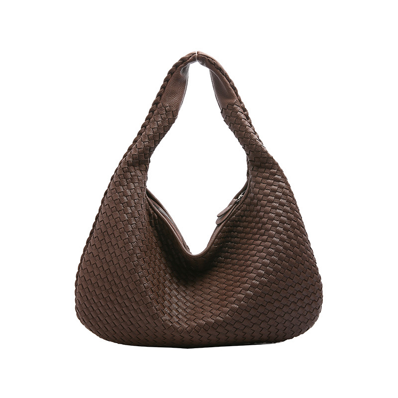 Woven Bag for Women Shoulder Underarm Bag Niche Textured Handheld Commuter Bag