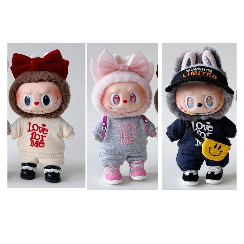 Labubu doll clothes zsiga Gazi clothes outfit change sportswear set handmade 17cm vinyl doll star people