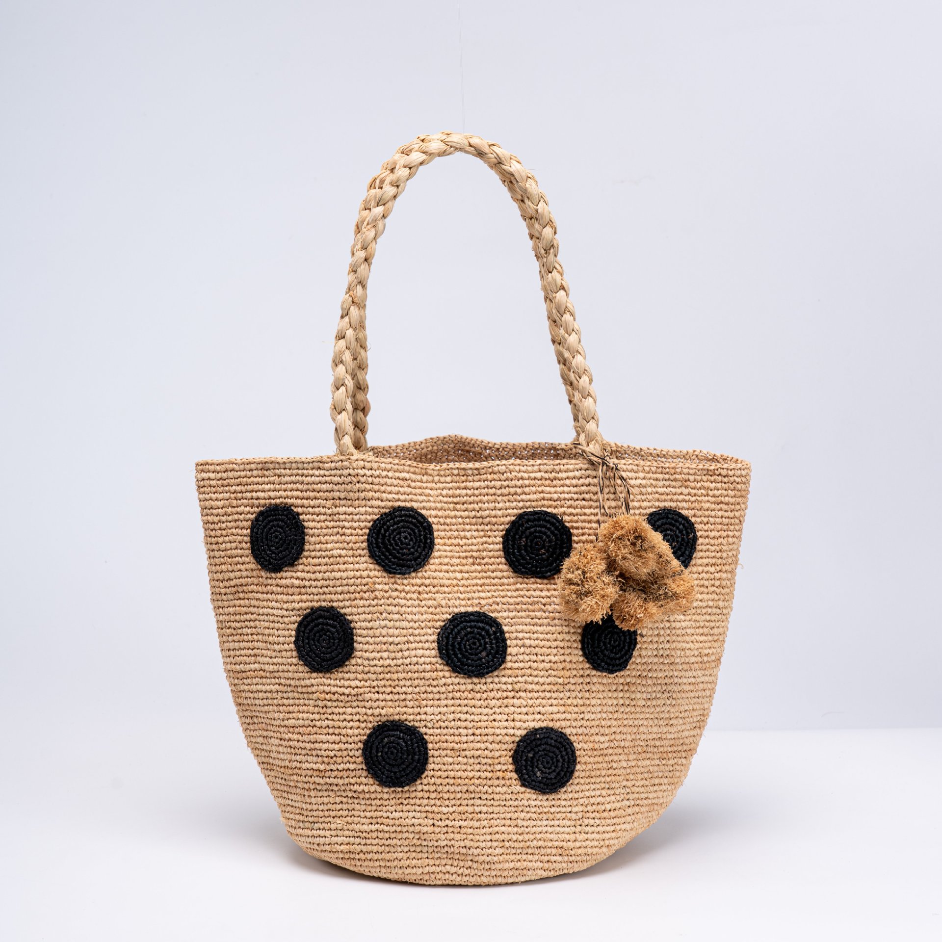 Raffia Bag New Single Shoulder Straw Bag Handwoven Bag Women's Tote Bag Vacation Beach Bag Women's Bag