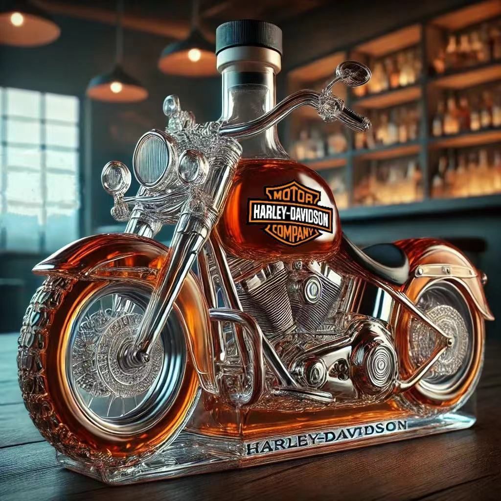 Red wine special-shaped sealed whiskey vodka empty bottle decanter bottom motorcycle whiskey soaking bottle