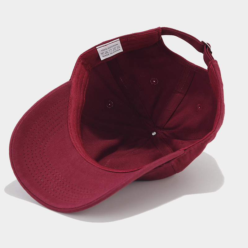 Plain Soft Top Cotton Baseball Cap for Men, Face Slimming Street Hip-Hop Duckbill Cap for Women