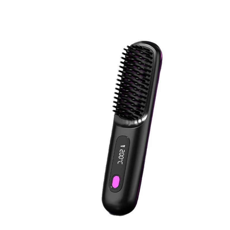 Wireless Straightening Comb Negative Ion Straightening Comb Portable Straightening Curling Dual Use Hair Comb