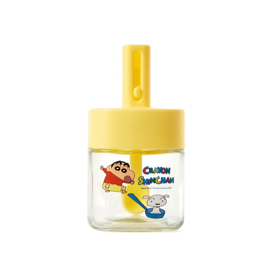 Crayon Shin-chan Seasoning Jar Official Retractable Spoon Lid Integrated Cute Kitchen Salt Jar Cartoon Seasoning Jar