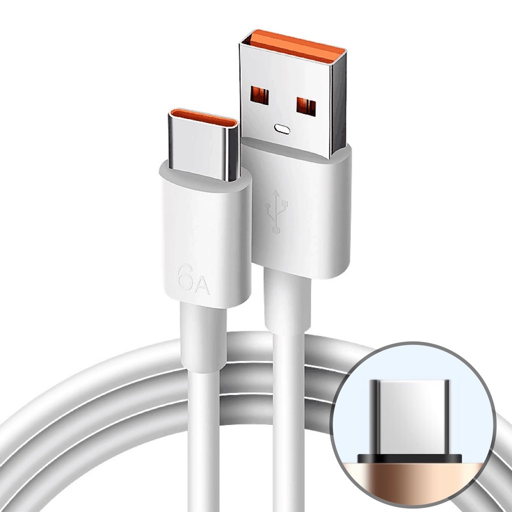 6A Fast Charging Phone Data Cable Compatible with Android Huawei Apple Charging Cable Fast Charging Data Cable Type-C Cable