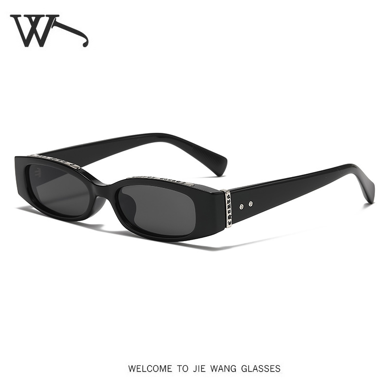 2026 New Narrow Frame Sunglasses Simple UV Protection Small Frame Sunglasses