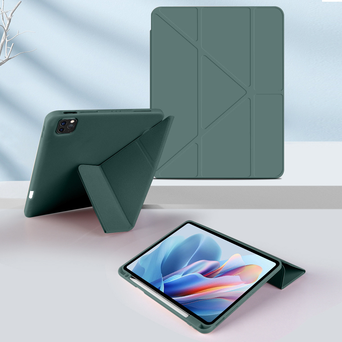 【笔槽款】暗夜绿 · iPad10代/iPad11代(A16)【2022/2025】通用